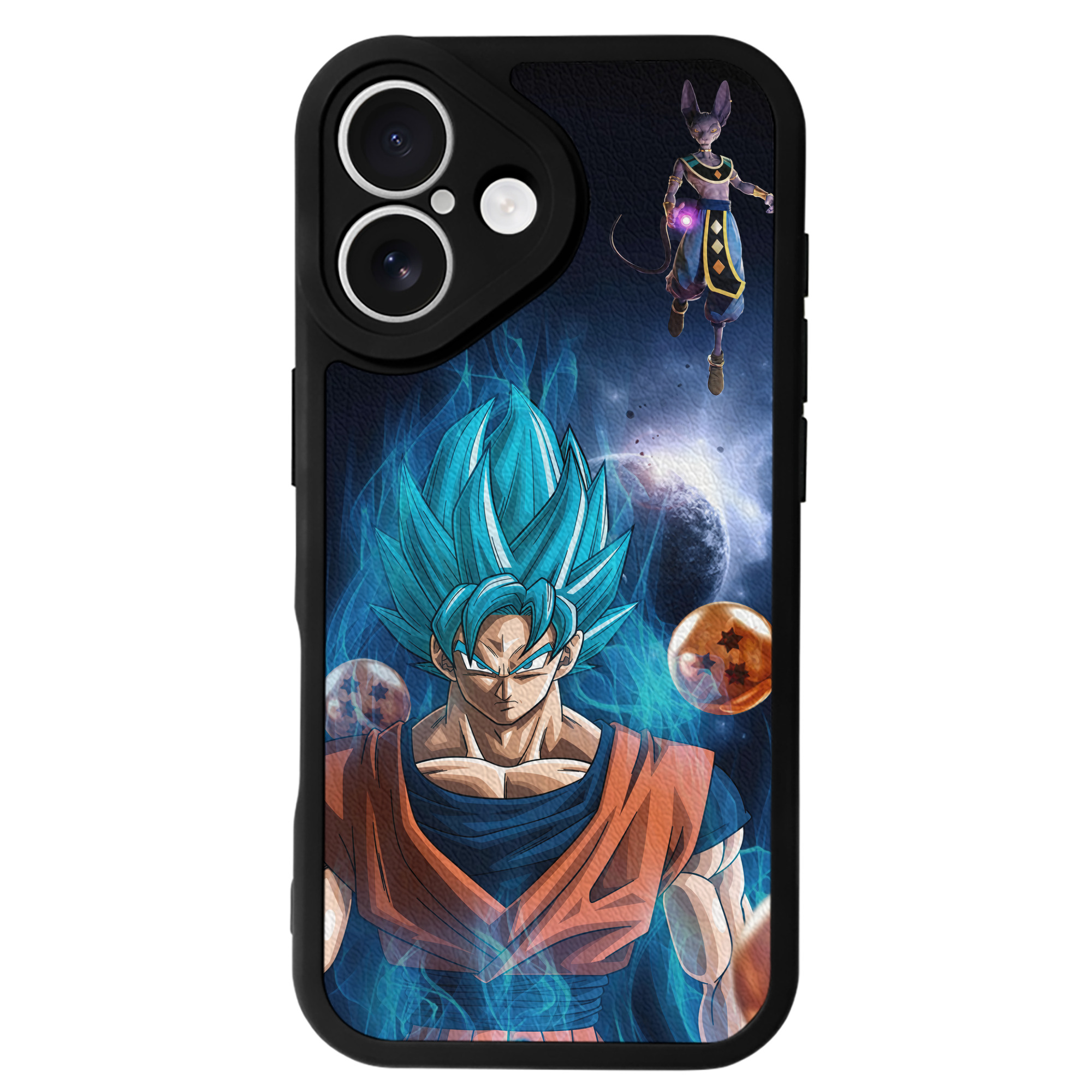 （画像用） ドラゴンボール DRAGON BALL 【iPhone 16シリーズ対応】シリコンスマホケース（レザー調） 材質：シリコン